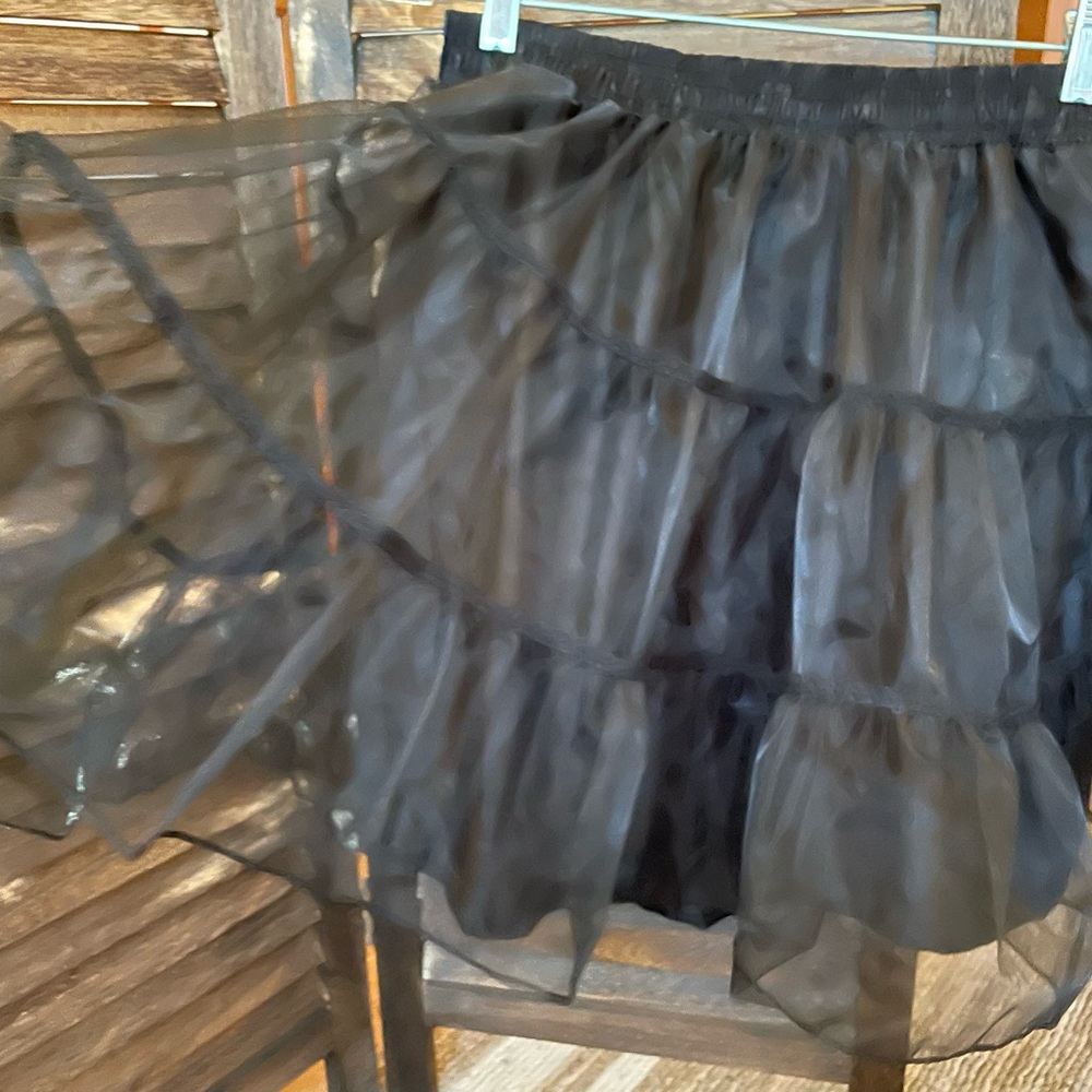 Black Tulle short skirt